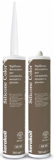 F3605SILKK93 SILICONE COLOR colore KK93 cartuccia da 310ml 1 cf = 6 pz art. 50958 Kerakoll