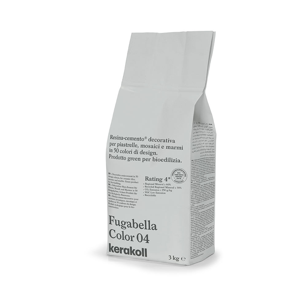 F3605ST04 STUCCO FUGABELLA COLOR colore 04/KK4 sacco da 3kg 1 cf=12 kg art.K0000C Kerakoll