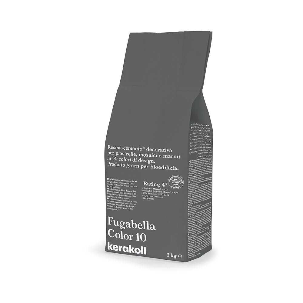 F3605ST10 STUCCO FUGABELLA COLOR colore 10/KK10 sacco da 3kg 1 cf=12 kg art.K0000F Kerakoll