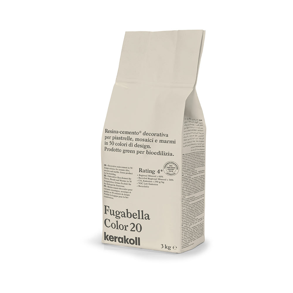 F3605ST20 STUCCO FUGABELLA COLOR colore 20/KK76 sacco da 3kg 1 cf=12 kg art.K0000W Kerakoll