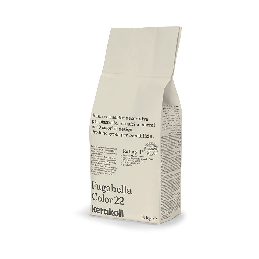 F3605ST22 STUCCO FUGABELLA COLOR colore 22 sacco da 3kg 1 cf=12 kg art.15572 Kerakoll IN ELIMINAZIONE