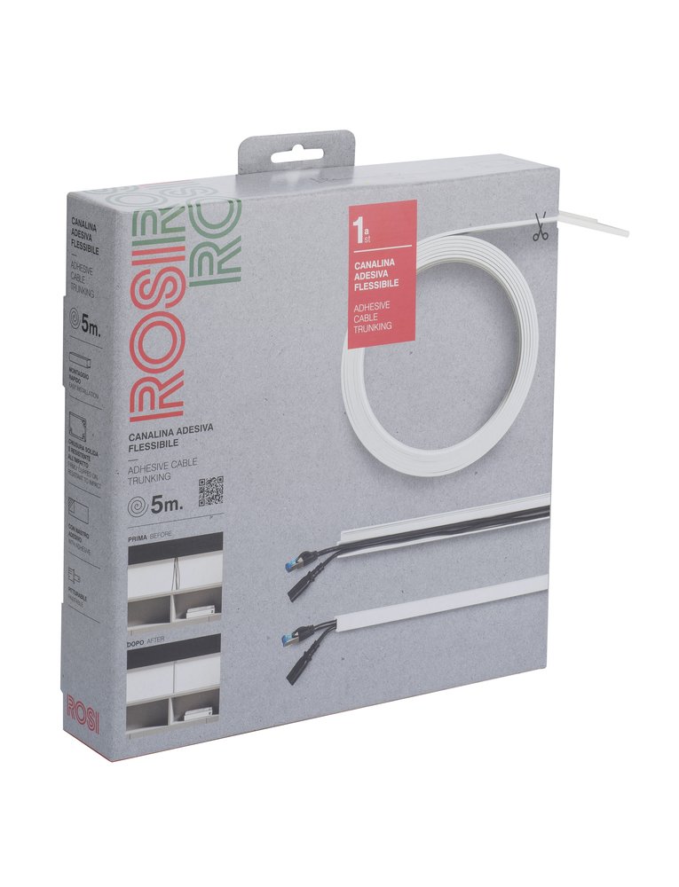 F3764100069 PVS CANALINA ADESIVA BIANCA 10X16 IN BLISTER - 5M Art. RS71502A Rosi