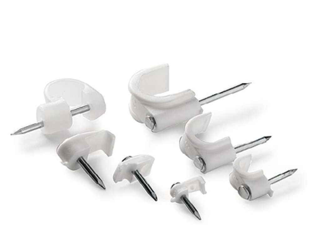 F3764100103 PVS GRAFFETTA FISSACAVO Ø6/7 BIANCO - 100 PZ Art. GPB-7 Rosi