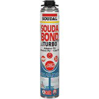 F3954153175 SOUDAL SCHIUMA poliuretanica PISTOLA SOUDABOND TURBO GUN per incollaggio pannelli isolanti da 750ml art.153175 Soudal