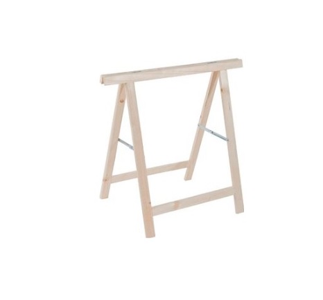 F3960360053 CAVALLETTO pieghevole FAI DA TE in legno di abete misura mm 750x400x750H Art.360053 Pircher