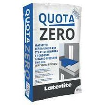 E3626QUOTAZERO QUOTA ZERO massetto terra umida ultrasottile spessore 3-60 mm 1 bc=1500 kg Art.LPMS502130 Laterlite