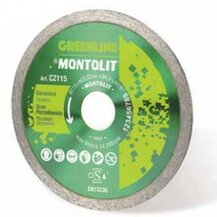 F3012CZ115 Art. CZ115 Disco DIAMANTATO CERMONT Ø 115x22.2 per taglio gres/ceramica per smerigliatrice Montolit
