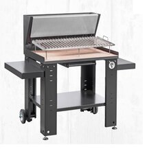 F3947VCKQ780 BARBECUE VULCANO FIRE SUPER  colore nero con braciere e griglia V misure 780x1110x1260 mm Art. VCKQ7800 Vulcano