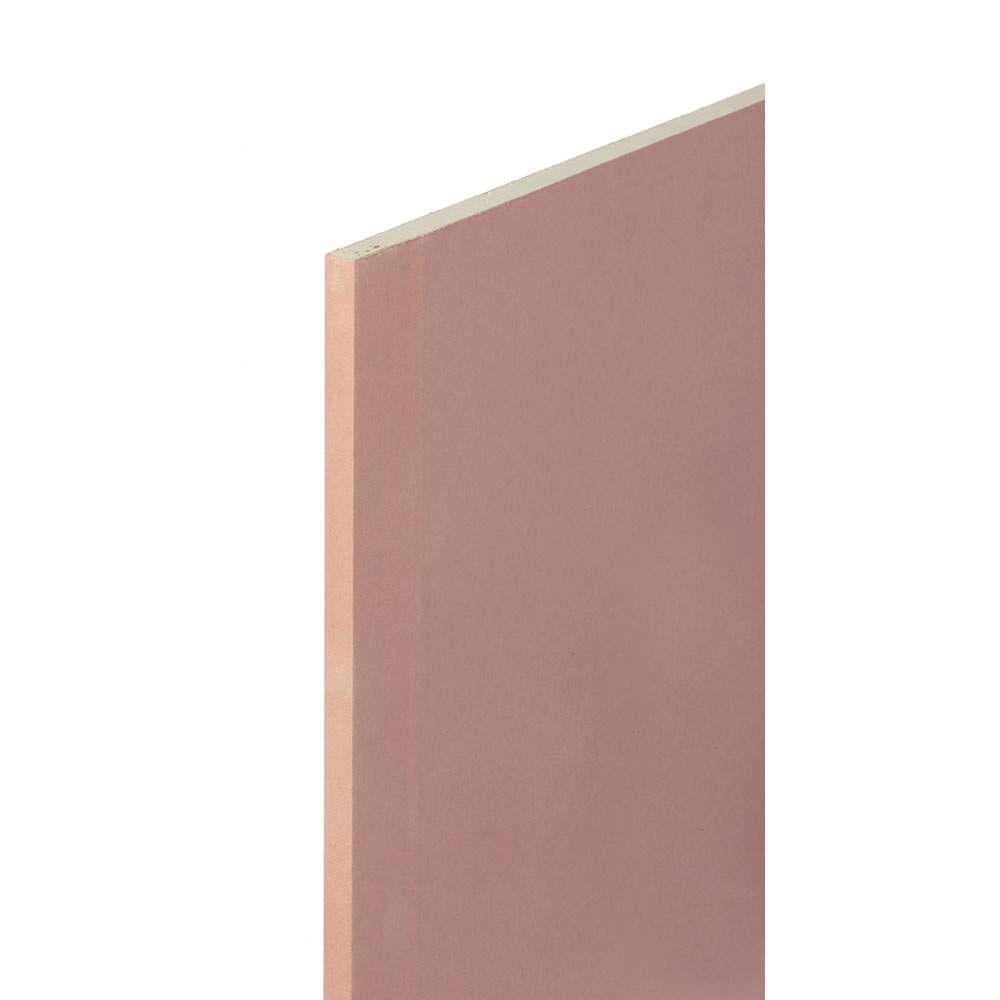 E2002BA15F02 Lastra cartongesso ROSA IGNIFUGO PPFBA spessore mm.15 FUOCO mm. 1200x2500 Knauf