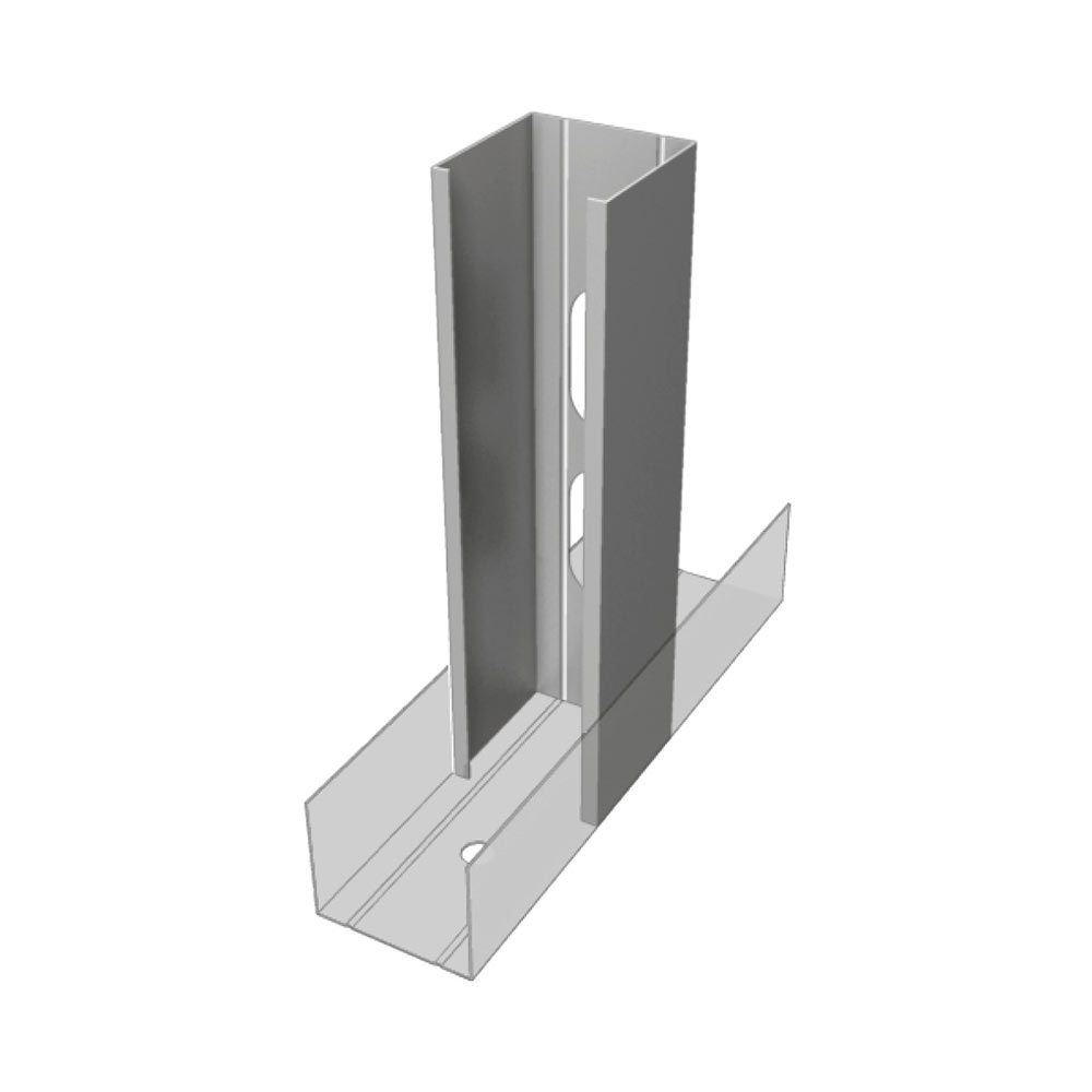 E20030010 MONTANTE a C 48x49x50 da 3000mm per pareti divisorie cartongesso SP. 0.6mm Atena