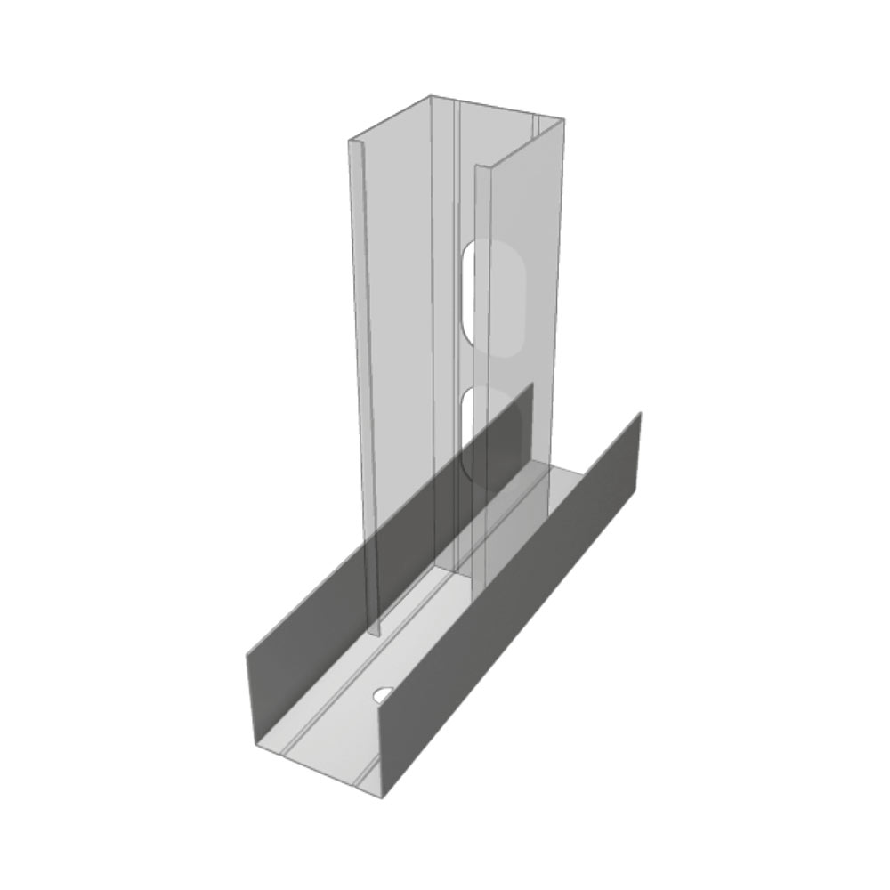 E20030100 GUIDA a U 40x50x40 da 3000mm per pareti divisorie cartongesso SP. 0.6mm Atena