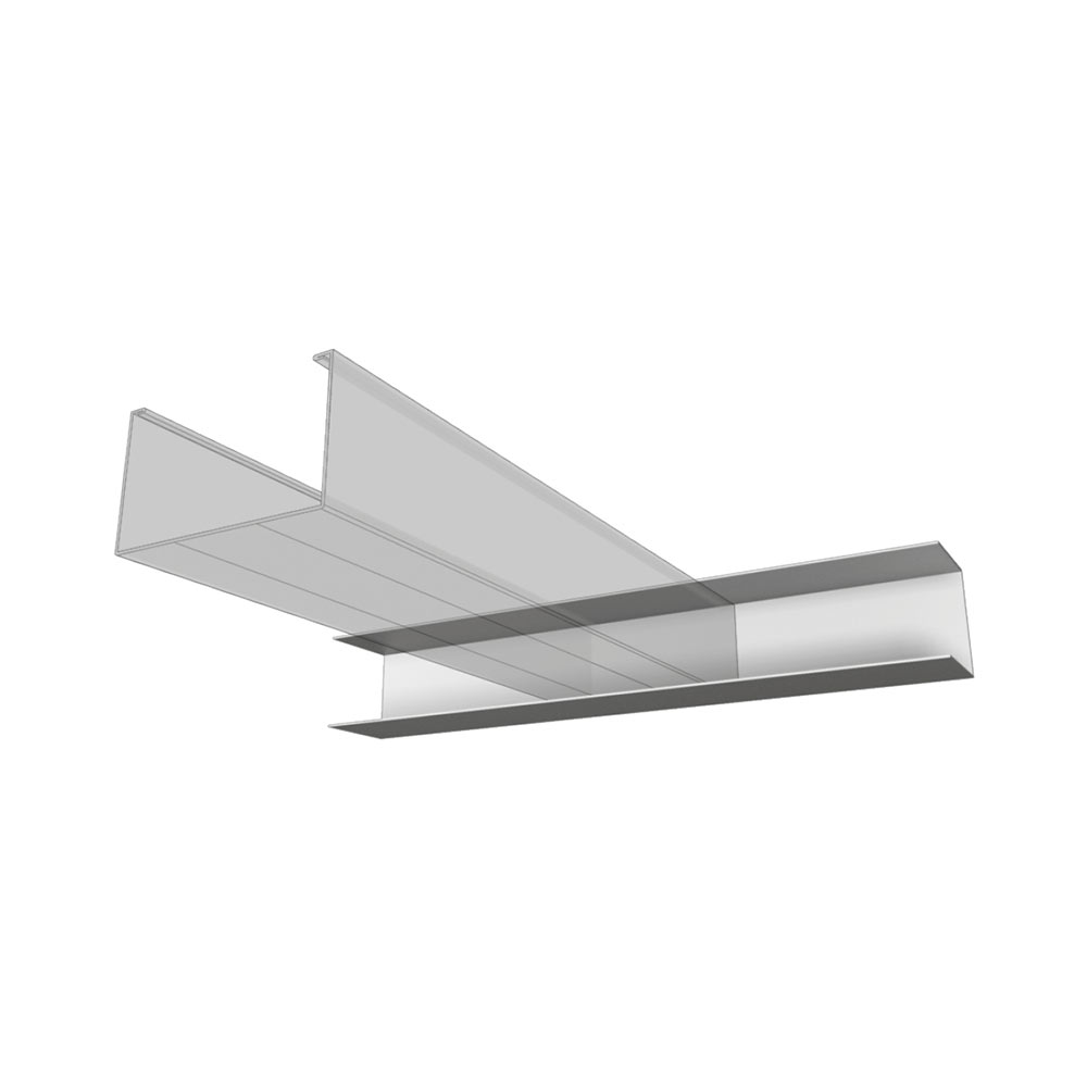 E20030205 GUIDA a U 28x30x28 da 3000mm per controsoffitto - parete cartongesso  SP. 0.6mm Atena