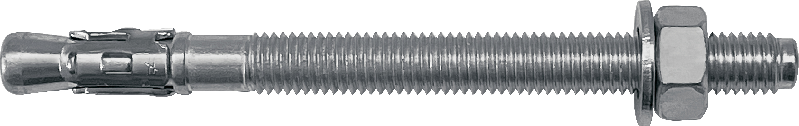 F3018100004 PVS FM-753 EVO M8X73/10 ANCORANTE PESANTE PASSANTE ZNB, M8X73/10 cf=100pz Art. 75340B0807300 Friulsider