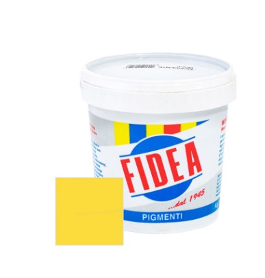 F3120240712 OSSIDO GIALLO FIORE X COLORARE CLS,MALTE O CALCE CONFEZIONE DA 0.5 KG Fidea