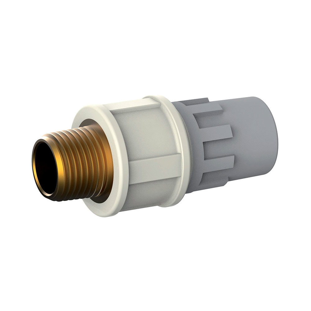 F3816036 Art. 20022 GIUNTO DRITTO con INSERTO LEGA M 1/2X16 mod. Safety-pol per acqua Termoidraulica