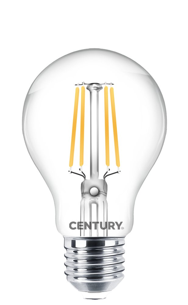 F39751040 PVS FIL. LED INCANTO GOCCIA CHIARA A60 8W E27 2700K Art. ING3P-082727 Century