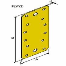 F3018100172 PVS Piastra fissaggio viti e chiodi, 65x180, cf=25pz Art. FLV65/170 Friulsider