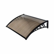 F36470030 PENSILINA NAXOS in policarbonato compatto 1.5x1 mt struttura in alluminio nero art.821/73 Biacchi